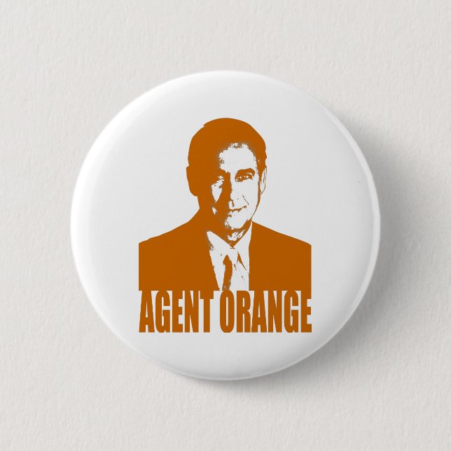 Agent Orange Pinback Button (Front)