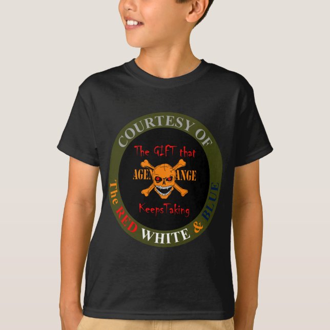 Agent Orange - Skull and Crossed Bones T-Shirt (Front)
