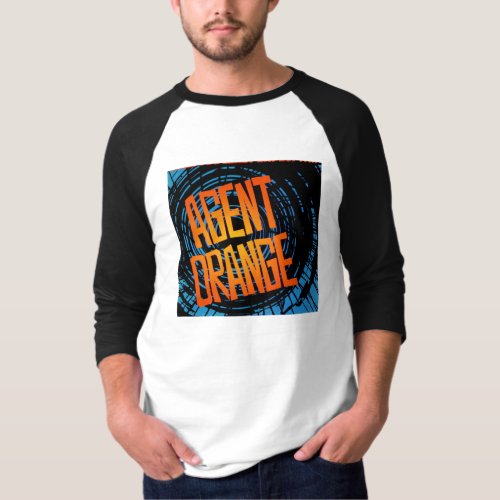 Agent Orange SpinArt Baseball Jersey Skate Punk T_Shirt