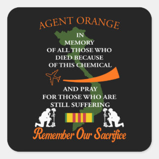 Agent Orange Square Sticker