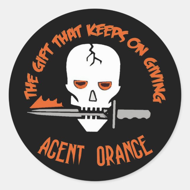 Agent Orange The Gift DARK Classic Round Sticker (Front)