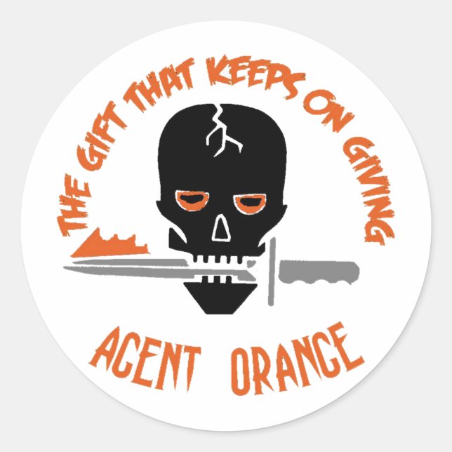 Agent Orange The Gift LIGHT Classic Round Sticker (Front)
