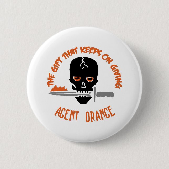 Agent Orange The Gift LIGHT Pinback Button (Front)
