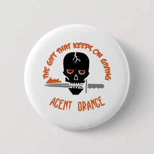 Agent Orange The Gift LIGHT Pinback Button