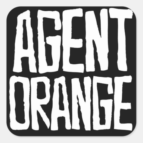 Agent Orange Thrashed Logo Stickers Skate Punk
