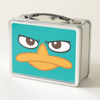 Agent P Face Metal Lunch Box by OtherDisneyBrands at Zazzle
