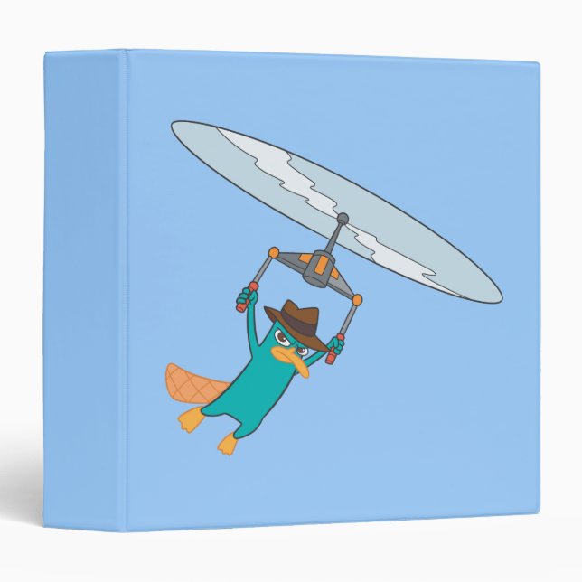 Agent P Flying 3 Ring Binder (Front/Spine)