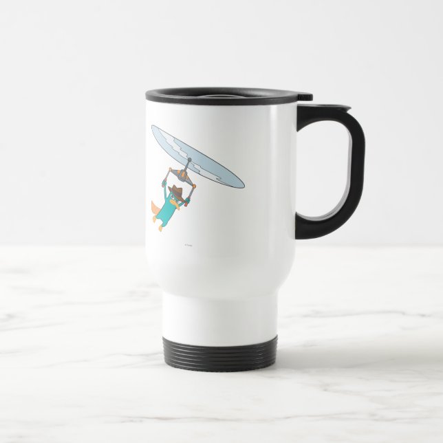 Agent P Flying Travel Mug (Right)