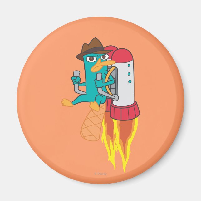 Agent P Rocket Pack Magnet (Front)