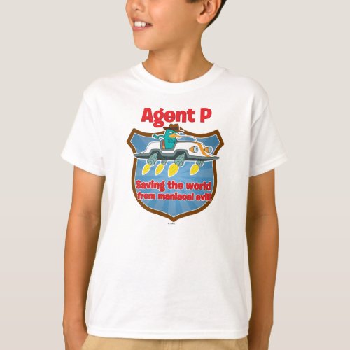 Agent P Saving the world from maniacal evil Car T_Shirt