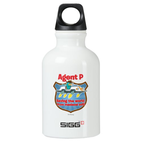 Agent P Saving the world from maniacal evil Car Water Bottle