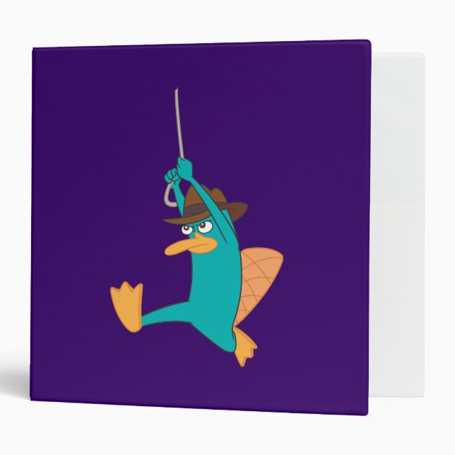 Agent P Swinging from Rope Binder (Front/Inside)