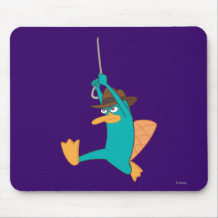 Agent P Swinging from Rope Mouse Pad