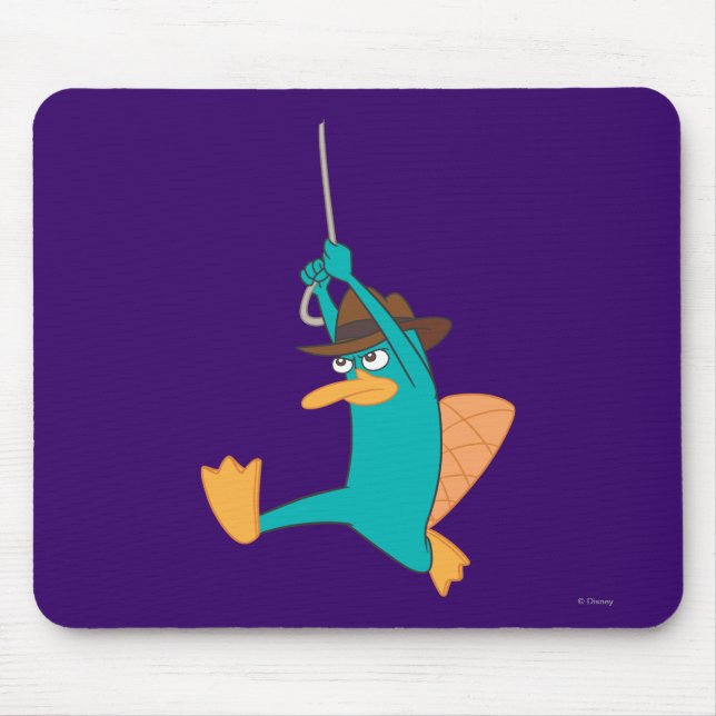Agent P Swinging from Rope Mouse Pad (Front)