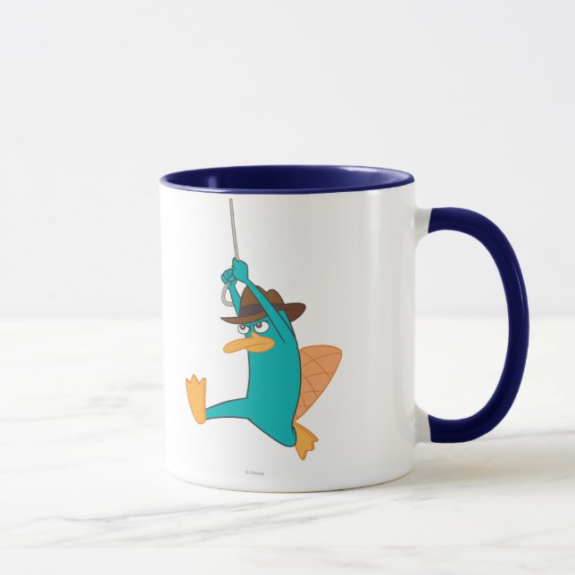 Agent P Swinging from Rope Mug (Right)