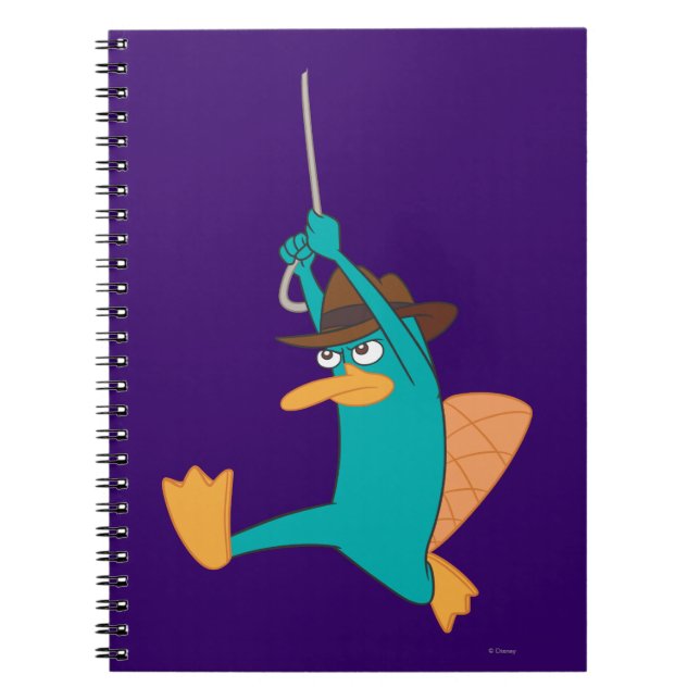 Agent P Swinging from Rope Notebook (Front)