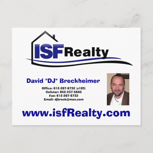 Agent Post Cards (Edit & personalize your own) (Front)