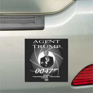 Agent President Donald Trump Inauguration Day 47 Car Magnet