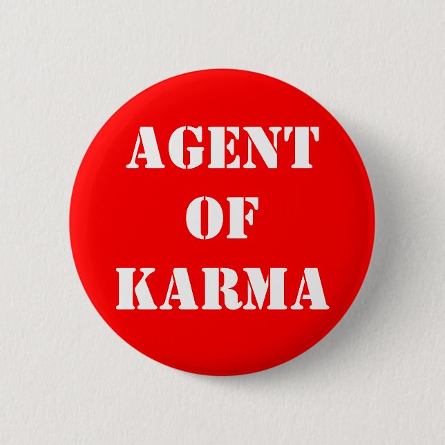 Agentof Karma Button (Front)
