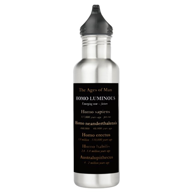 Ages Of Man Stainless Steel Water Bottle (Right)