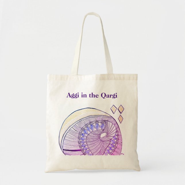 Aggi in the Qargi Tote Bag (Front)