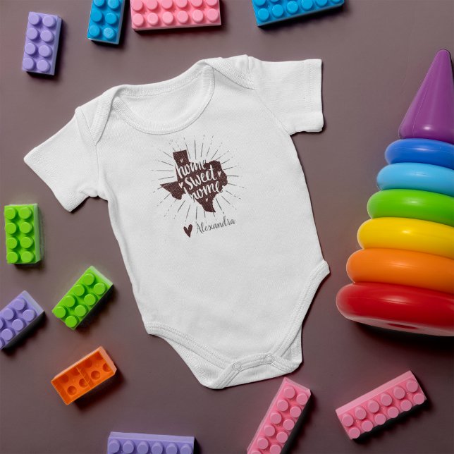 Aggie Maroon Home Sweet Home Texas Baby Bodysuit (Creator Uploaded)