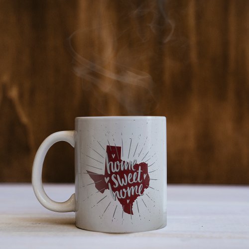 Aggie Maroon Home Sweet Home Texas Coffee Mug