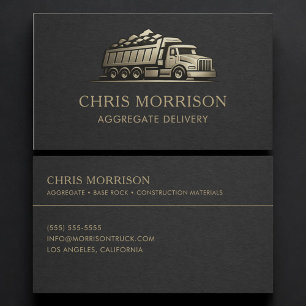 Aggregate Delivery Services Professional Business Card