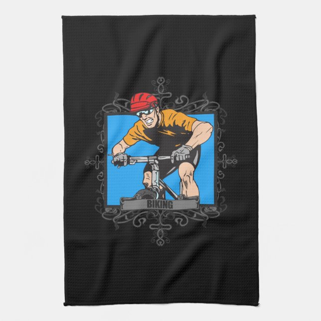 Aggressive Biking Towel (Vertical)