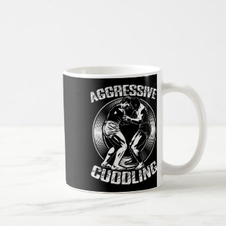Aggressive Cuddling Wrestling Retro Vintage Wrestl Coffee Mug
