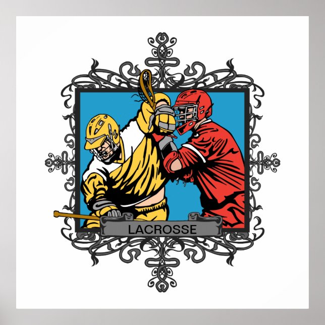 Aggressive Lacrosse Poster (Front)