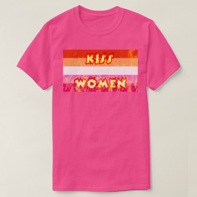 aggressive lesbian flag T-Shirt (Design Front)