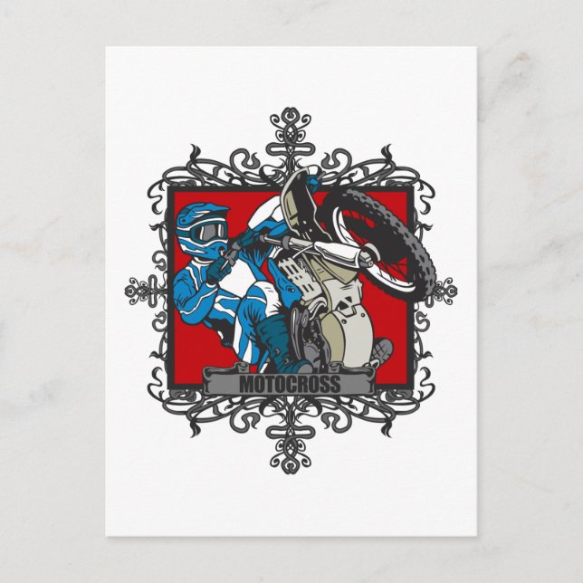 Aggressive Motocross Postcard (Front)