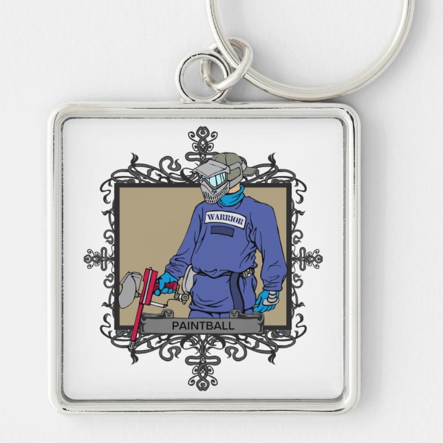 Aggressive Paint Ball Keychain (Front)