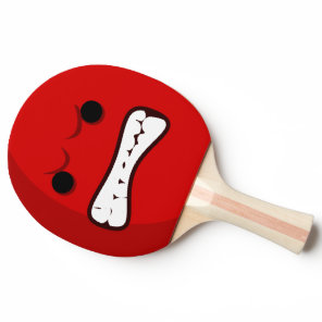 Aggressive Scary In Your Face Ping-Pong Paddle