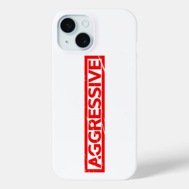 Aggressive Stamp Case-Mate iPhone Case (Back)