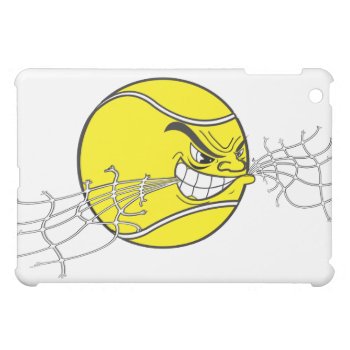 Aggressive Tennis Ball Biting Net Graphic Cover For The Ipad Mini by sports_shop at Zazzle