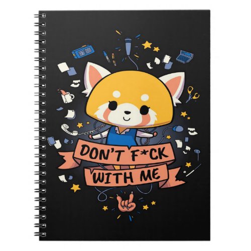 Aggretsuko Cute Red Panda  Cute Panda Lover Notebook