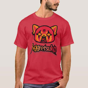 Aggretsuko RAGE Rock n Roll Heavy Metal Music  T-Shirt
