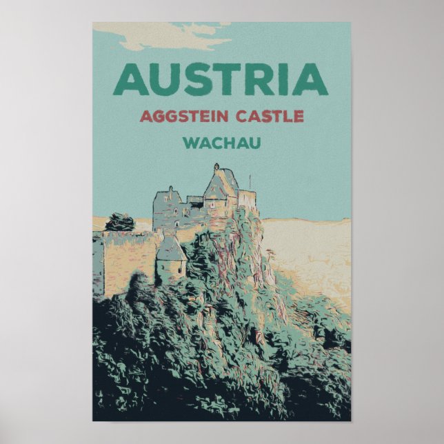 Aggstein Castle Ruins, Wachau, Austria Poster (Front)