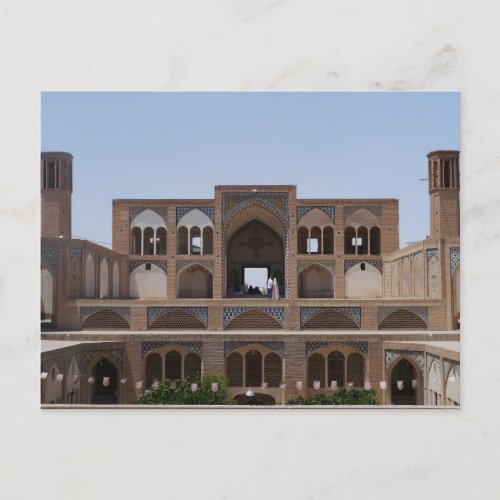Agha Bozorg Mosque Kashan Iran Postcard