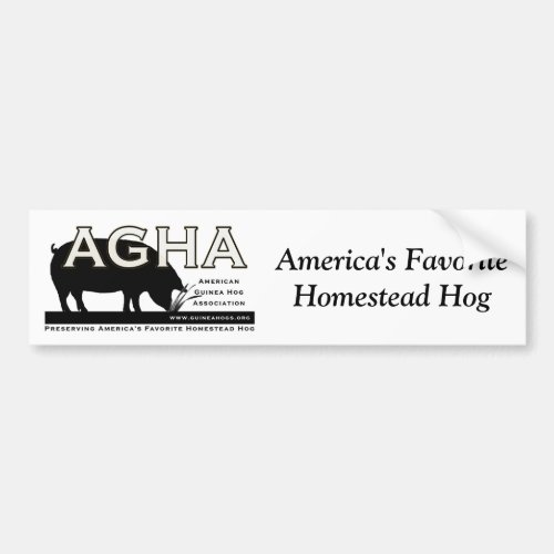 AGHA_New Logo Bumper Sticker