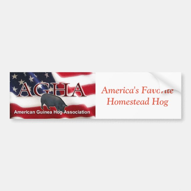 AGHA Patriotic Bumper Sticker (Front)