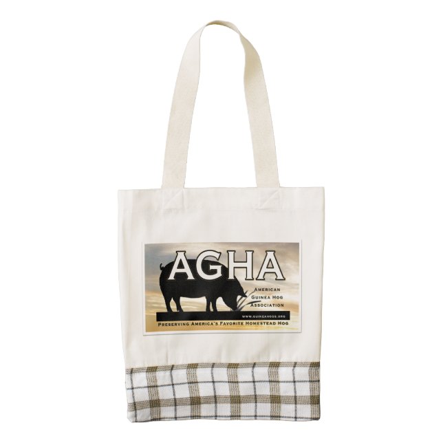 AGHA Tote-color logo Zazzle HEART Tote Bag (Front)