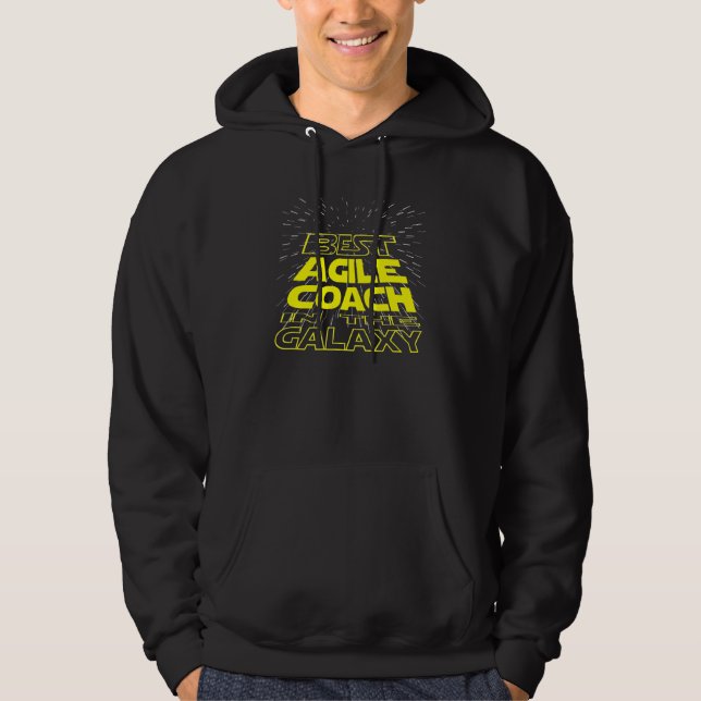 Agile Coach  Cool Galaxy Job Hoodie (Front)