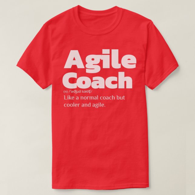 Agile coach dictionary T-Shirt (Design Front)