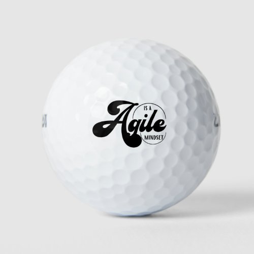 Agile is a mindset  golf balls