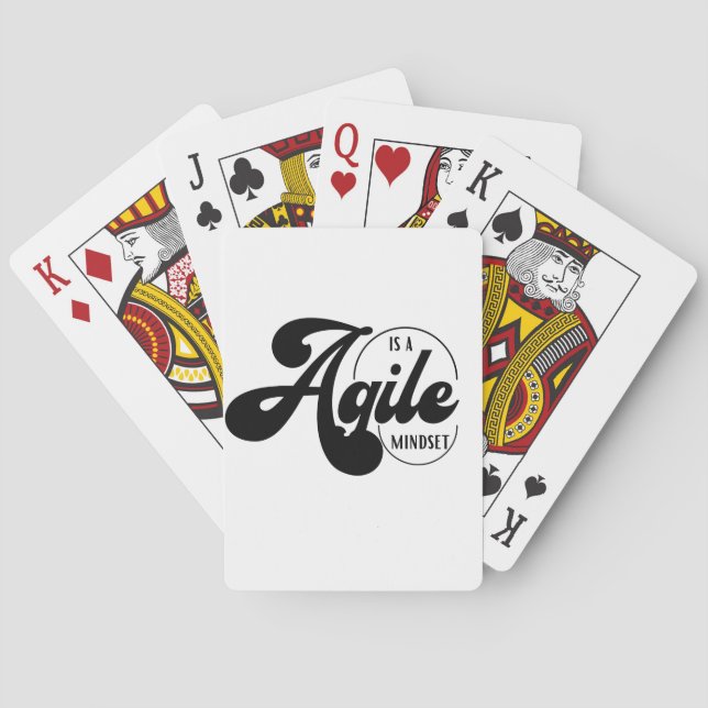 Agile is a mindset  poker cards (Back)