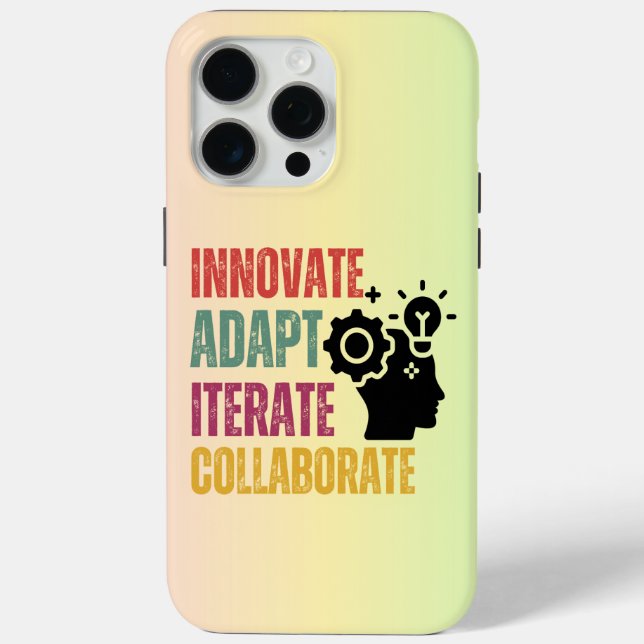Agile Mindset Core Principles Positive Thinking Case-Mate iPhone Case (Back)