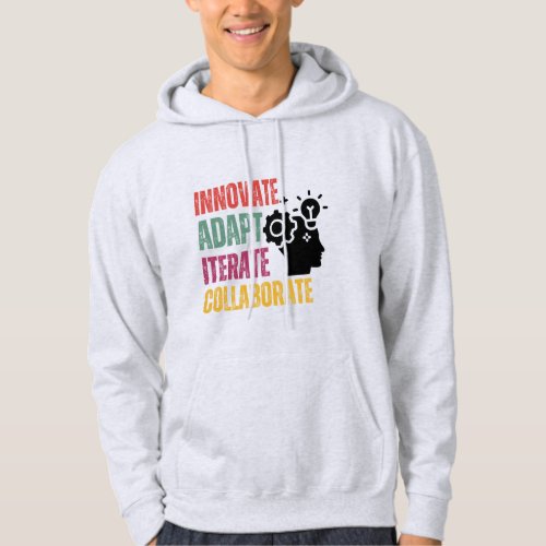 Agile Mindset Core Principles Positive Thinking Hoodie